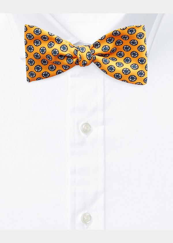 Laços Polo Ralph Lauren Block-Print Silk Bow Homem 93871-SFHG